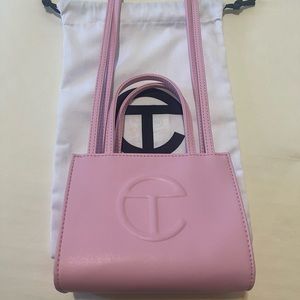 Telfar Small Shopping Bag in Bubblegum Pink